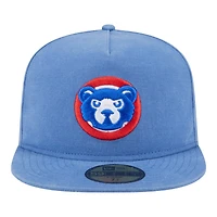 Chicago Cubs Blue Denim Chain with Flag New Era 59FIFTY A-Frame Fitted Hat