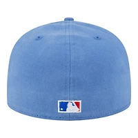 Chicago Cubs Blue Denim Chain with Flag New Era 59FIFTY A-Frame Fitted Hat