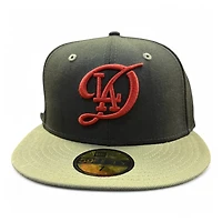 Los Angeles Dodgers Black and Olive 2024 WS Patch Gray UV New Era 59FIFTY Fitted Hat