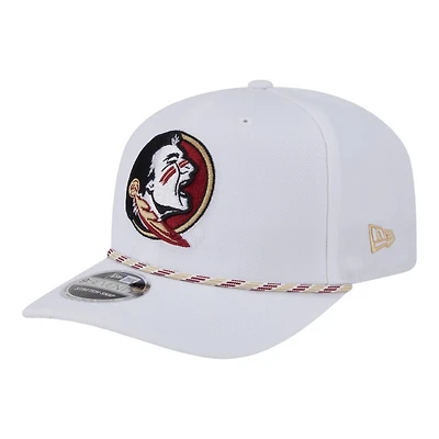 Florida State Seminoles White Roper New Era 9SEVENTY Adjustable Hat