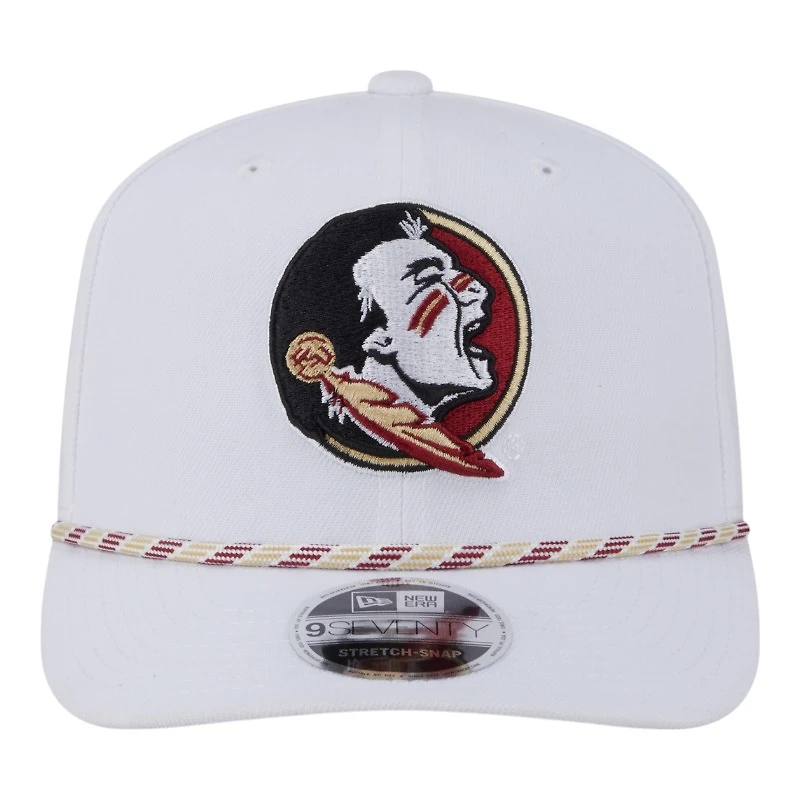 Florida State Seminoles White Roper New Era 9SEVENTY Adjustable Hat