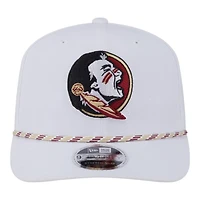 Florida State Seminoles White Roper New Era 9SEVENTY Adjustable Hat