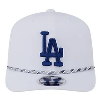 Los Angeles Dodgers White Roper New Era 9SEVENTY Adjustable Hat