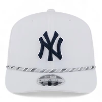 New York Yankees White and Navy Roper New Era 9SEVENTY Adjustable Hat