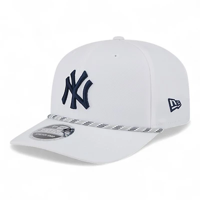 New York Yankees White and Navy Roper New Era 9SEVENTY Adjustable Hat
