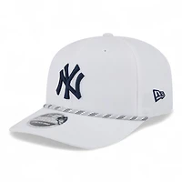 New York Yankees White and Navy Roper New Era 9SEVENTY Adjustable Hat