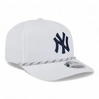 New York Yankees White and Navy Roper New Era 9SEVENTY Adjustable Hat