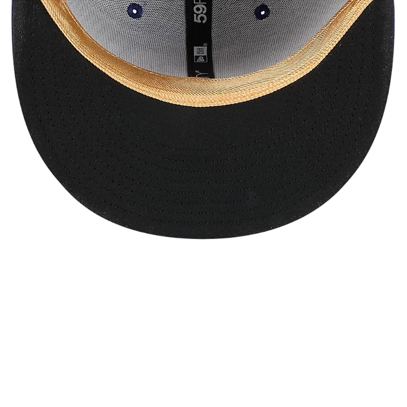 Kids Los Angeles Dodgers Royal Blue 2025 Gold Collection New Era 59FIFTY Fitted Hat