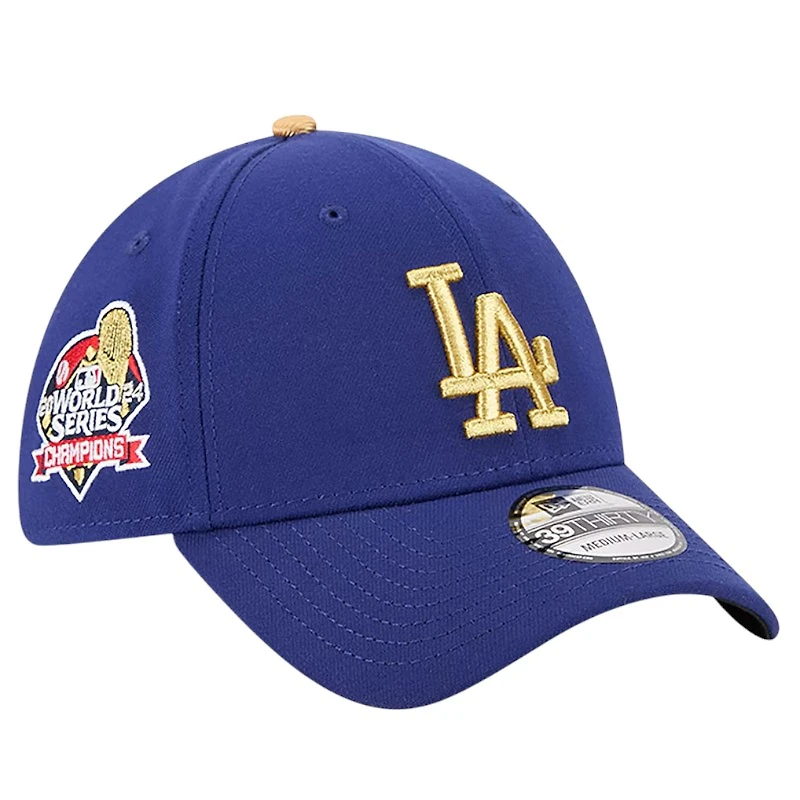 Los Angeles Dodgers Royal Blue 2025 Gold Colleciton New Era 39THIRTY Flex Hat
