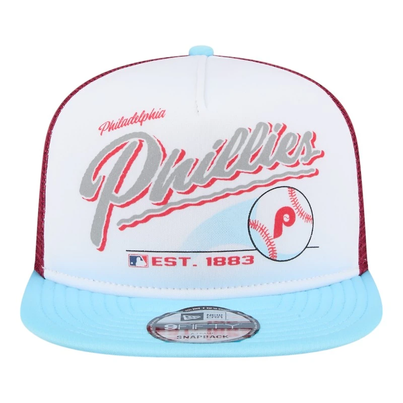Philadelphia Phillies Retro Script New Era 9FIFTY A-Frame Snapback Hat