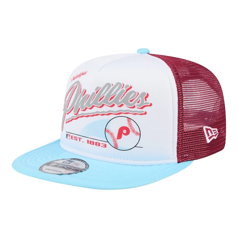 Philadelphia Phillies Retro Script New Era 9FIFTY A-Frame Snapback Hat