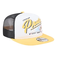 Pittsburgh Pirates Retro Script New Era 9FIFTY A-Frame Snapback Hat
