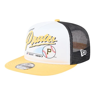 Pittsburgh Pirates Retro Script New Era 9FIFTY A-Frame Snapback Hat