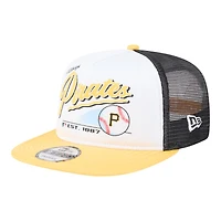 Pittsburgh Pirates Retro Script New Era 9FIFTY A-Frame Snapback Hat