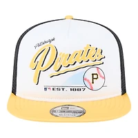 Pittsburgh Pirates Retro Script New Era 9FIFTY A-Frame Snapback Hat