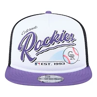 Colorado Rockies Retro Script New Era 9FIFTY A-Frame Snapback Hat