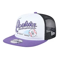 Colorado Rockies Retro Script New Era 9FIFTY A-Frame Snapback Hat