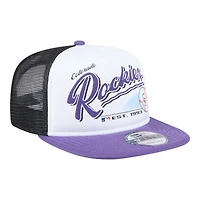 Colorado Rockies Retro Script New Era 9FIFTY A-Frame Snapback Hat