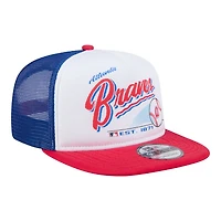 Atlanta Braves Retro Script New Era 9FIFTY A-Frame Snapback Hat