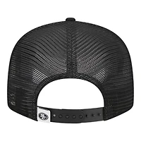 San Francisco 49ers Black and White Trucker New Era 9FIFTY Snapback Hat