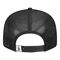 Los Angeles Dodgers Black and White Trucker New Era 9FIFTY Snapback Hat