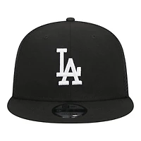 Los Angeles Dodgers Black and White Trucker New Era 9FIFTY Snapback Hat