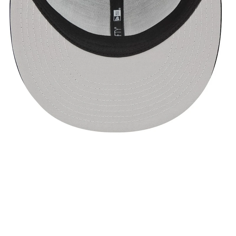 Los Angeles Dodgers Black and White Trucker New Era 9FIFTY Snapback Hat