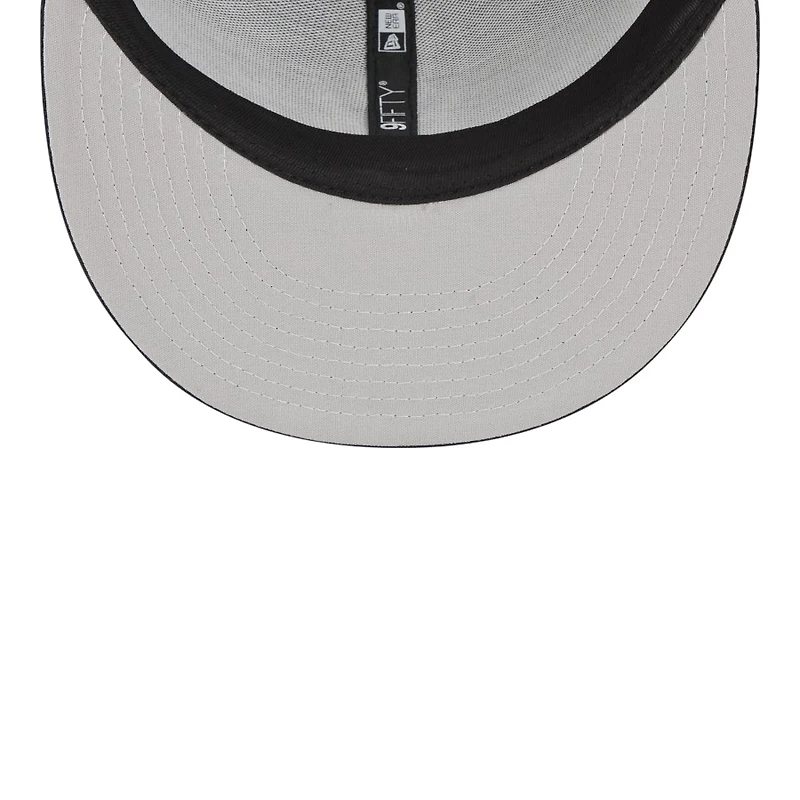 New York Yankees Black and White Trucker New Era 9FIFTY Snapback Hat