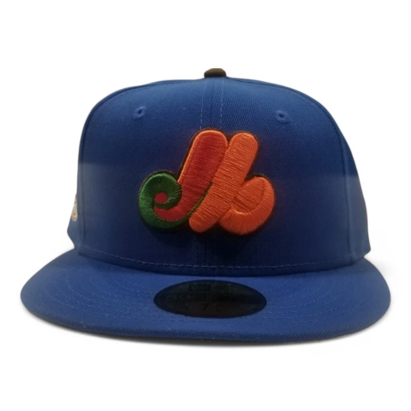 Montreal Expos Royal Blue 35th Anniversary Patch Walnut UV New Era 59FIFTY Fitted Hat