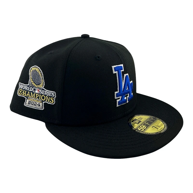 Los Angeles Dodgers Black and Royal Blue "Trophy Collection" New Era 59FIFTY Fitted Hat