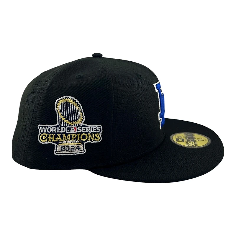 Los Angeles Dodgers Black and Royal Blue "Trophy Collection" New Era 59FIFTY Fitted Hat