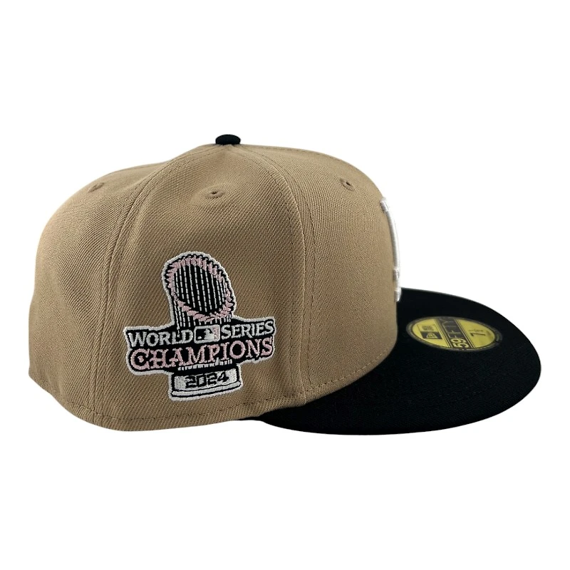 Los Angeles Dodgers Camel and Black "Trophy Collection" New Era 59FIFTY Fitted Hat