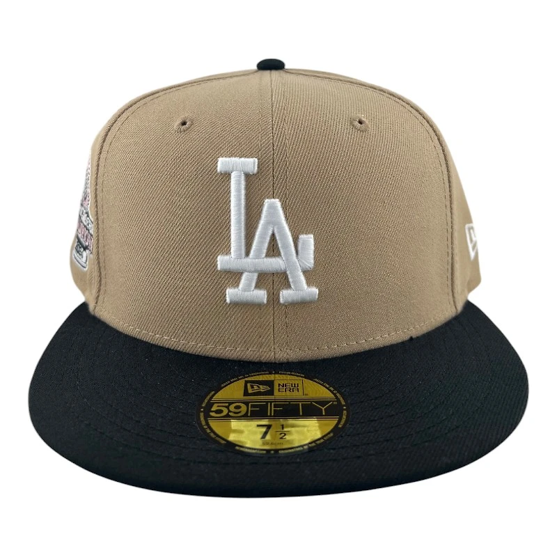 Los Angeles Dodgers Camel and Black "Trophy Collection" New Era 59FIFTY Fitted Hat