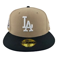 Los Angeles Dodgers Camel and Black "Trophy Collection" New Era 59FIFTY Fitted Hat