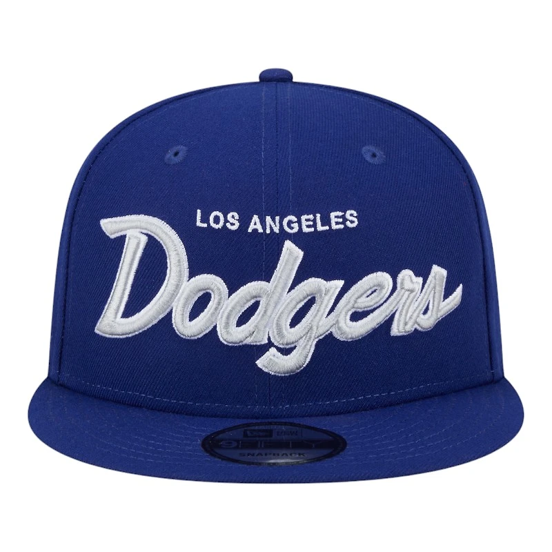 Los Angeles Dodgers Royal Script Wordmark New Era 9FIFTY Snapback Hat