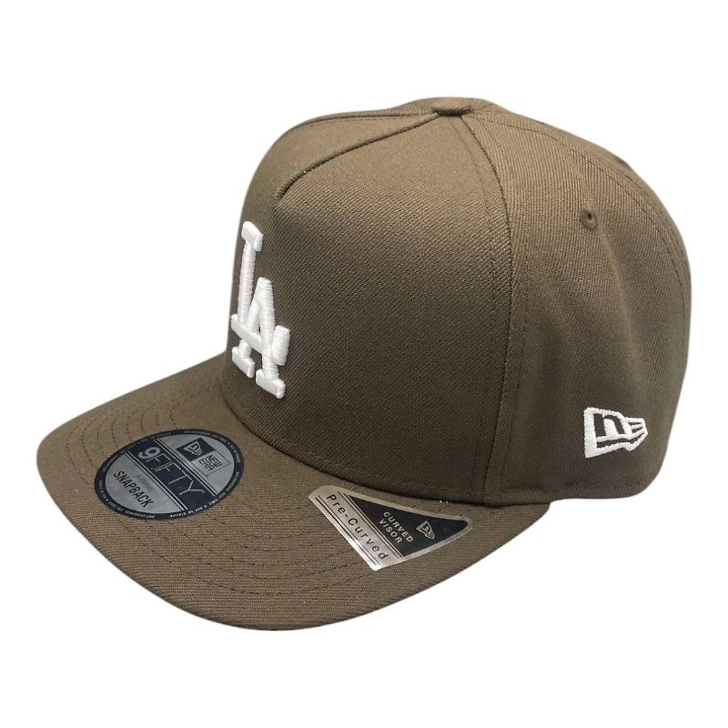 Los Angeles Dodgers Walnut 2024 WS Champions Patch New Era 9FIFTY A-Frame Snapback Hat