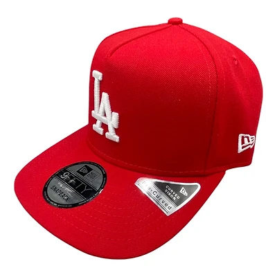 Los Angeles Dodgers Red 2024 WS Champions Patch New Era 9FIFTY A-Frame Snapback Hat