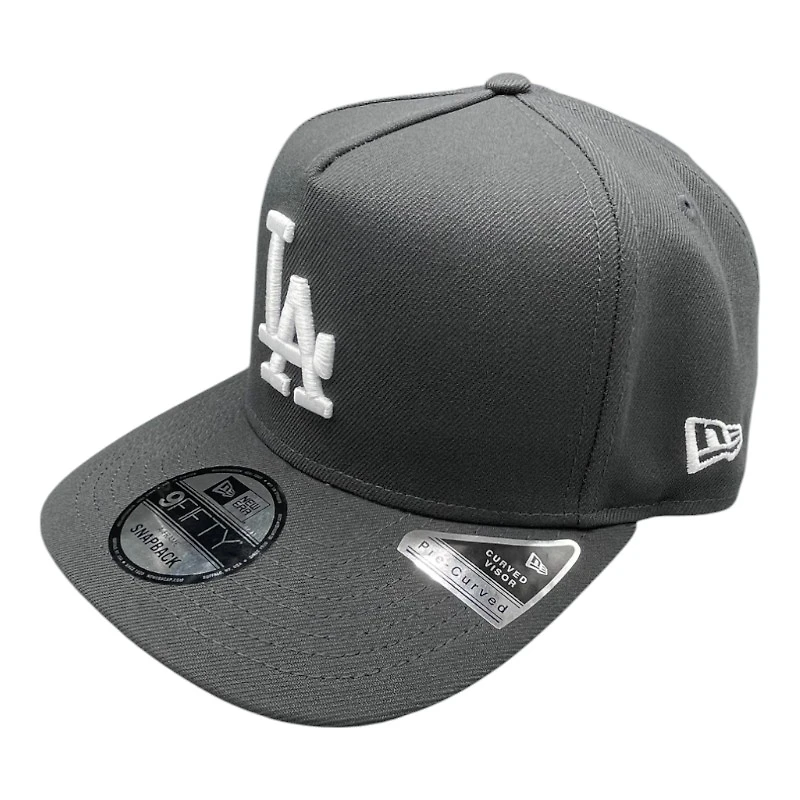 Los Angeles Dodgers Graphite 2024 WS Champions Patch New Era 9FIFTY A-Frame Snapback Hat