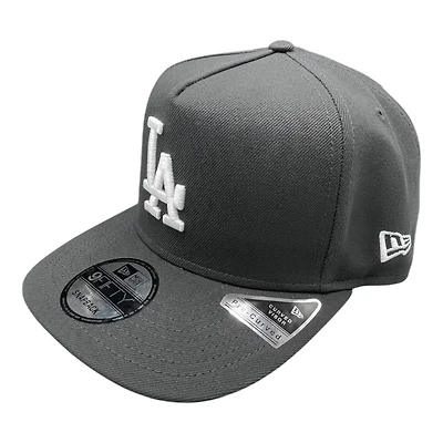 Los Angeles Dodgers Graphite 2024 WS Champions Patch New Era 9FIFTY A-Frame Snapback Hat