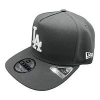 Los Angeles Dodgers Graphite 2024 WS Champions Patch New Era 9FIFTY A-Frame Snapback Hat