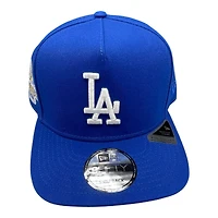 Los Angeles Dodgers Royal 2024 WS Champions Patch New Era 9FIFTY A-Frame Snapback Hat