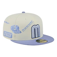 Mexico Chrome and Lavender Anniversary New Era 59FIFTY Fitted Hat