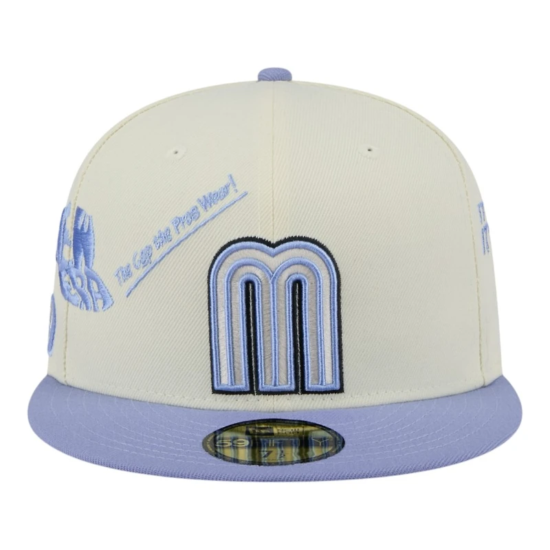 Mexico Chrome and Lavender Anniversary New Era 59FIFTY Fitted Hat