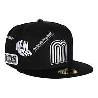 Mexico White and Black Anniversary New Era 59FIFTY Fitted Hat