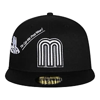Mexico White and Black Anniversary New Era 59FIFTY Fitted Hat