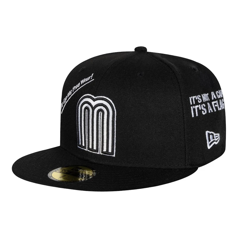 Mexico White and Black Anniversary New Era 59FIFTY Fitted Hat