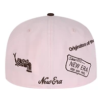 Mexico Light Pink and Brown Anniversary New Era 59FIFTY Fitted Hat