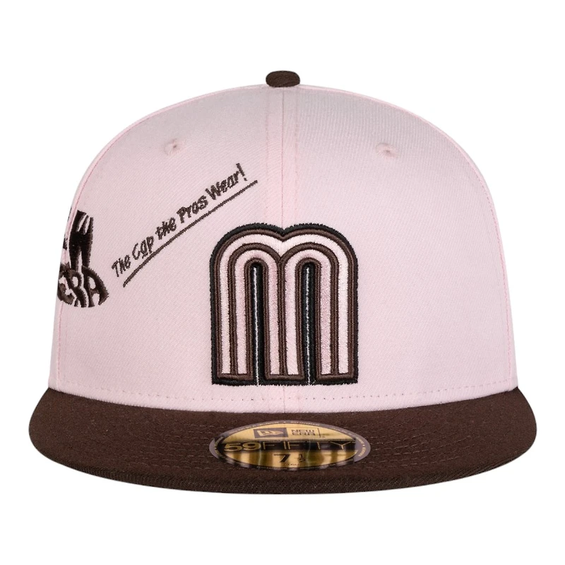 Mexico Light Pink and Brown Anniversary New Era 59FIFTY Fitted Hat