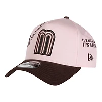 Mexico Pink and Brown Anniversary New Era 9FORTY A-Frame Snapback Hat