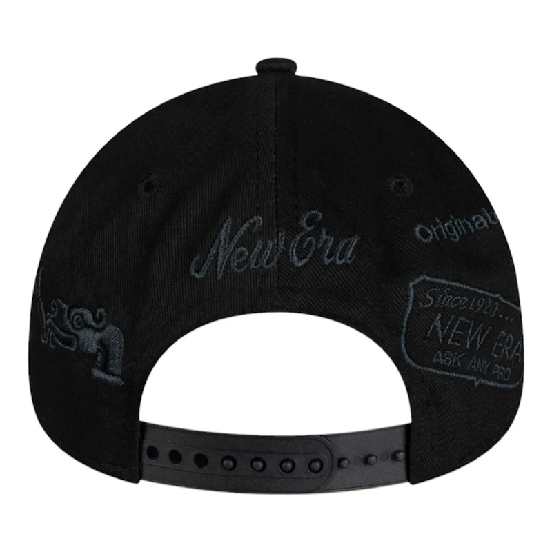 Mexico Black on Black Anniversary New Era 9FORTY A-Frame Snapback Hat